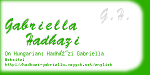 gabriella hadhazi business card